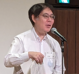 友新マップの紹介をする丹羽一裕会員